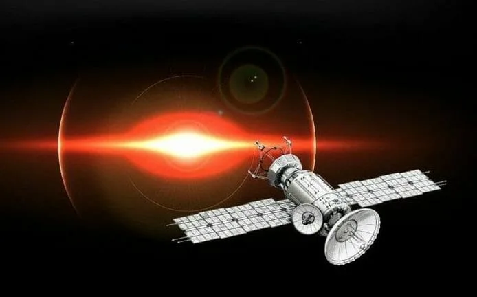 satélite en órbita